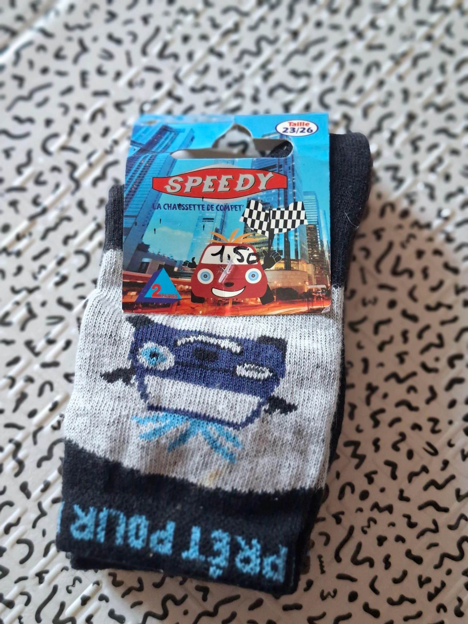 Set van 2 paar kindersokken Speedy 23/26 – Nieuw met etiket – photo 5